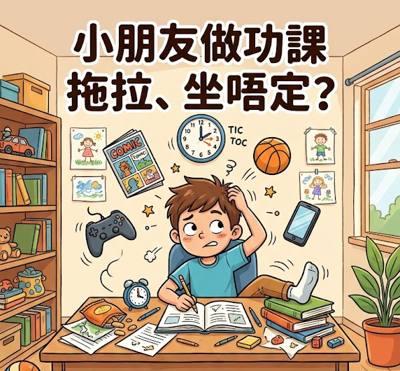 小朋友做功課拖拉、坐唔定？澳門家長 7 招提升專注力＋時間管理